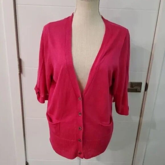 Eileen Fisher Sweaters - Eileen Fisher Linen Knit Cardigan Size L